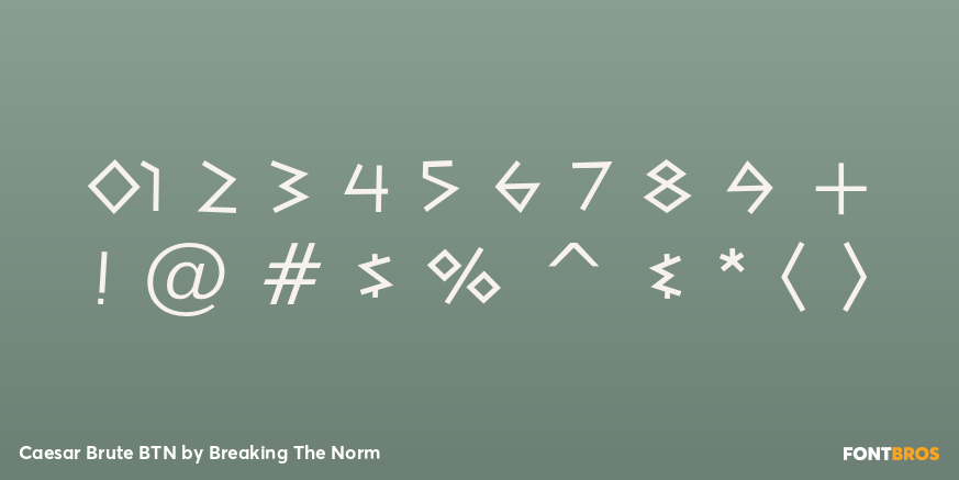 Caesar Brute BTN Font Poster #1