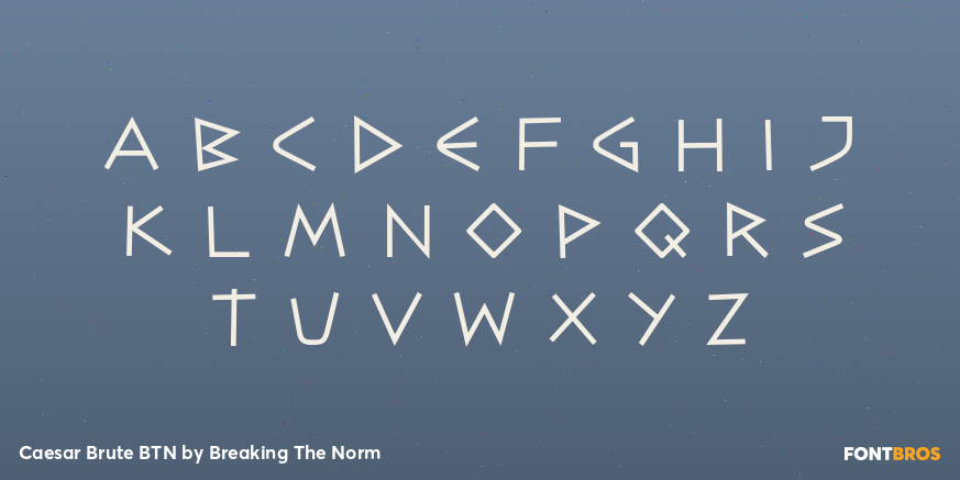 Caesar Brute BTN Font Poster #3