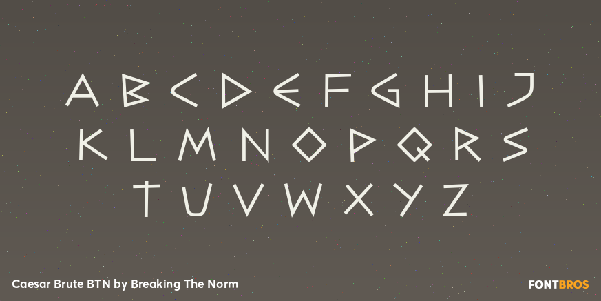 Caesar Brute BTN Font Poster #1
