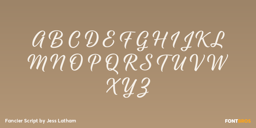 Fancier Script Font Poster #1