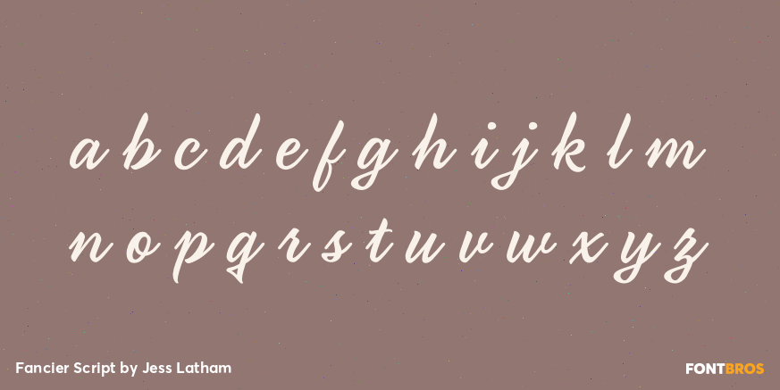 Fancier Script Font Poster #1