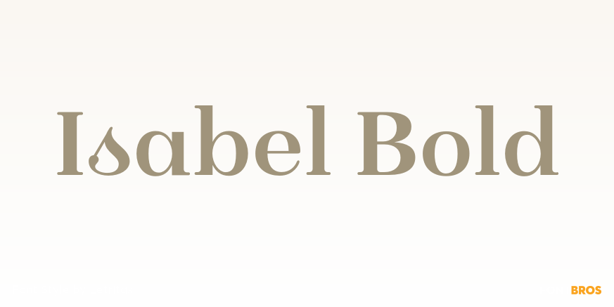 Isabel Bold Font Poster #1