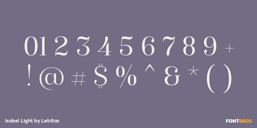 Isabel Light Font Poster #4