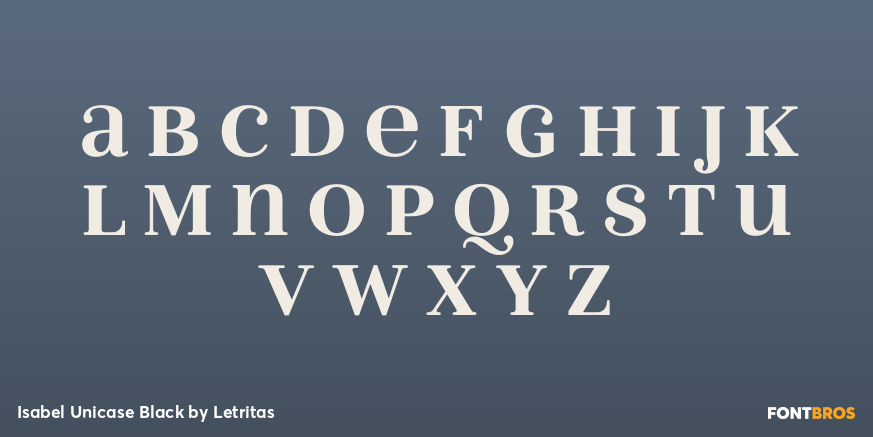 Isabel Unicase Black Font Poster #2