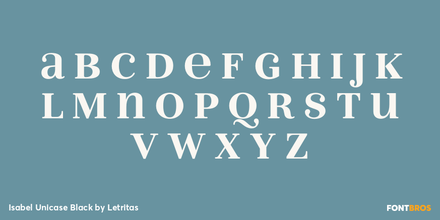 Isabel Unicase Black Font Poster #1