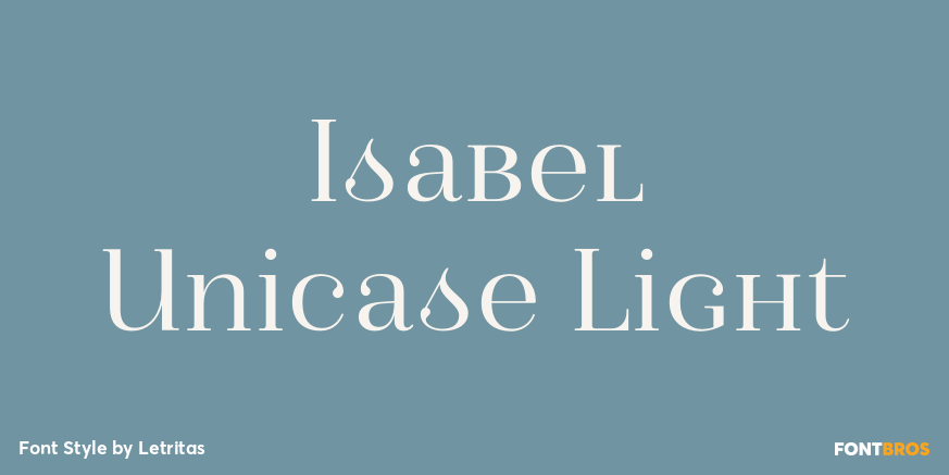 Isabel Unicase Light Font Poster #1