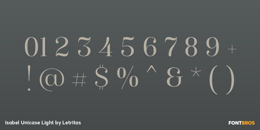 Isabel Unicase Light Font Poster #4