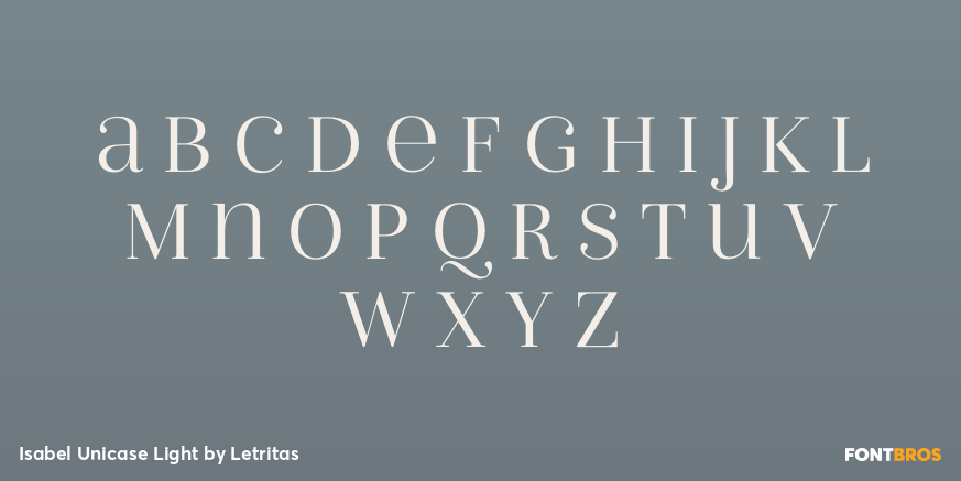 Isabel Unicase Light Font Poster #2