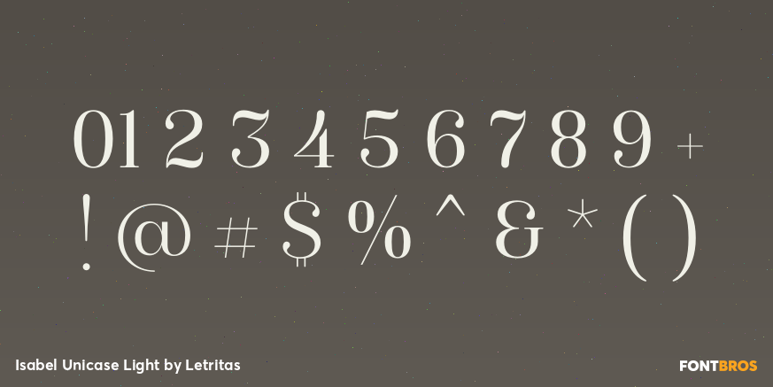 Isabel Unicase Light Font Poster #4