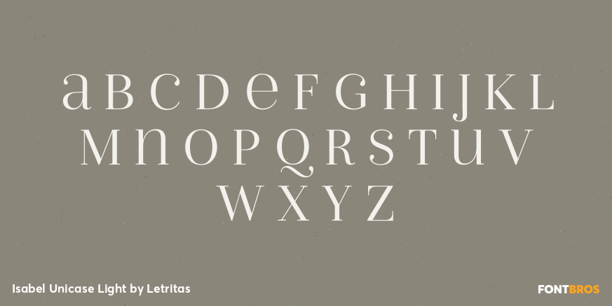Isabel Unicase Light Font Poster #2