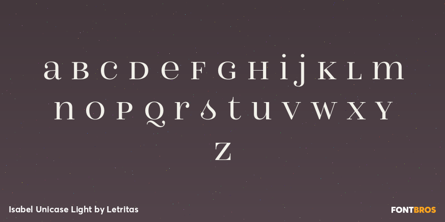 Isabel Unicase Light Font Poster #3