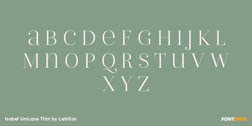 Isabel Unicase Thin Font Poster #2