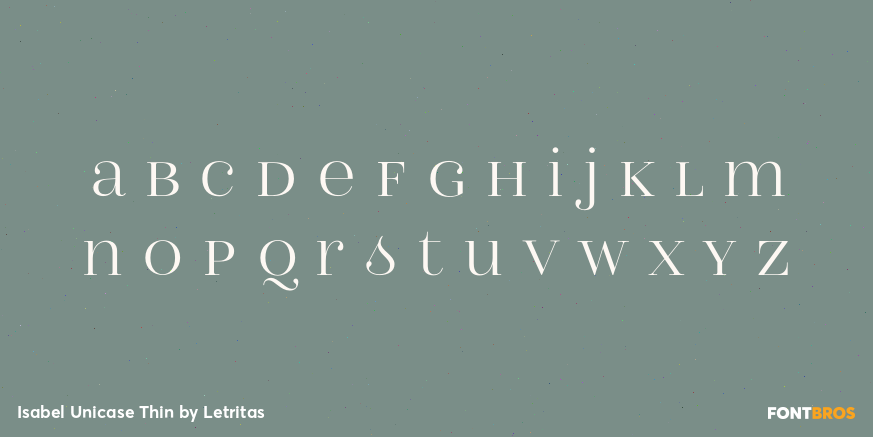 Isabel Unicase Thin Font Poster #3