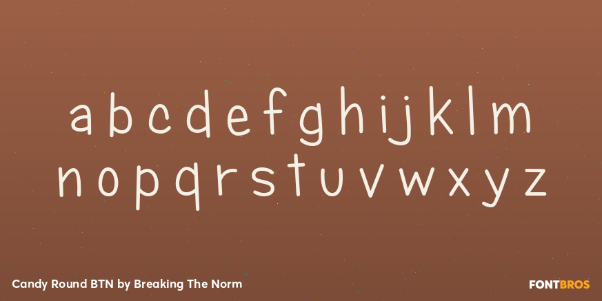 Candy Round BTN Font Poster #3