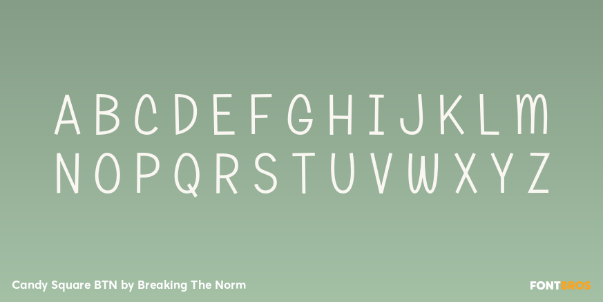 Candy Square BTN Font Poster #2