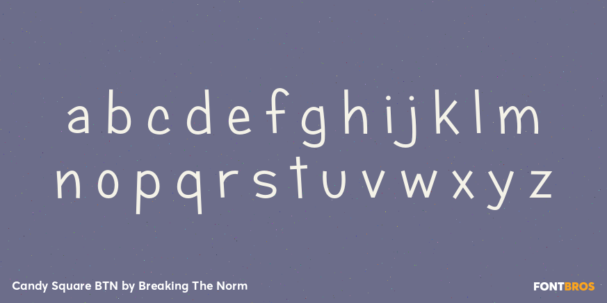 Candy Square BTN Font Poster #3