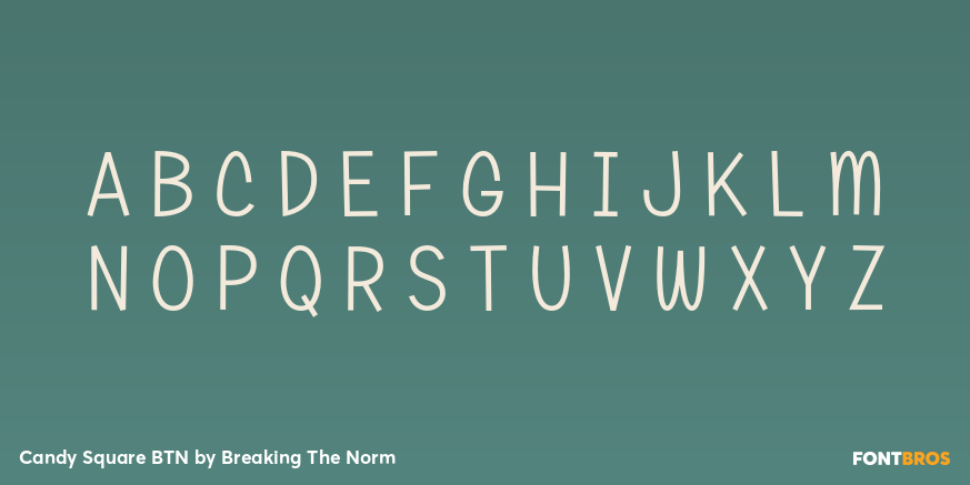 Candy Square BTN Font Poster #1