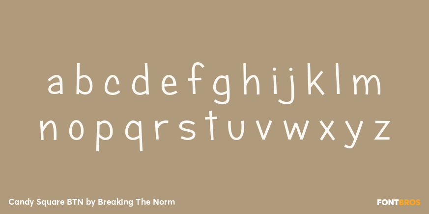 Candy Square BTN Font Poster #1