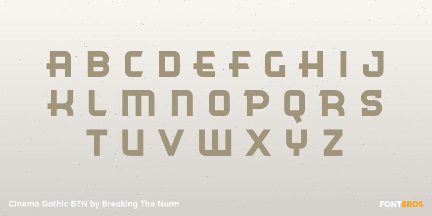 Cinema Gothic BTN Font Poster #2