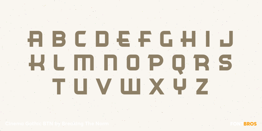 Cinema Gothic BTN Font Poster #3