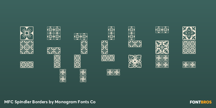 MFC Spindler Borders Font Poster #3