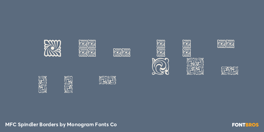 MFC Spindler Borders Font Poster #4