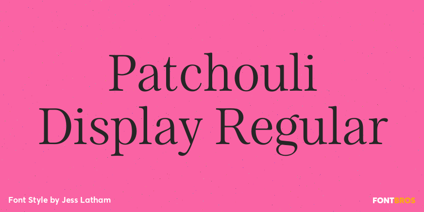 Patchouli Display Regular Poster