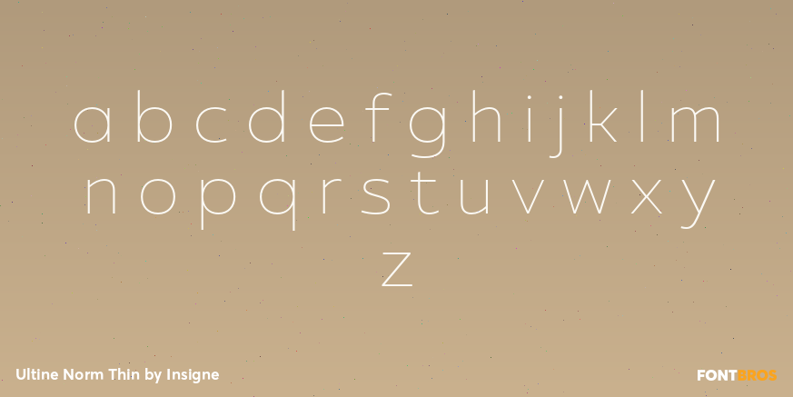 Ultine Norm Thin Font Poster #3