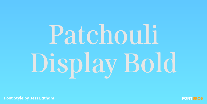 Patchouli Display Bold Poster