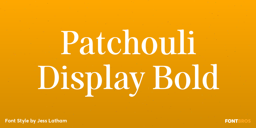 Patchouli Display Bold Poster