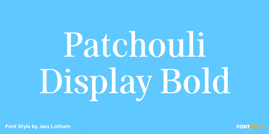 Patchouli Display Bold Poster