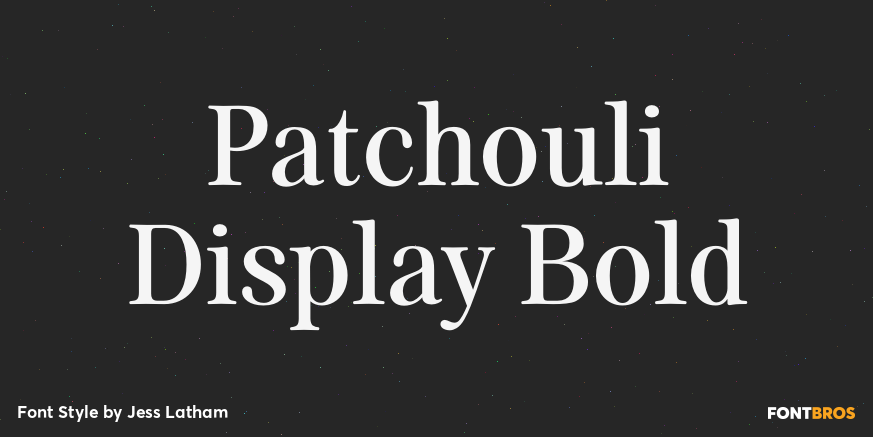 Patchouli Display Bold Poster