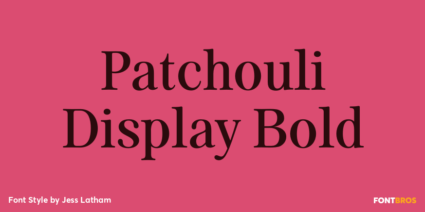 Patchouli Display Bold Poster