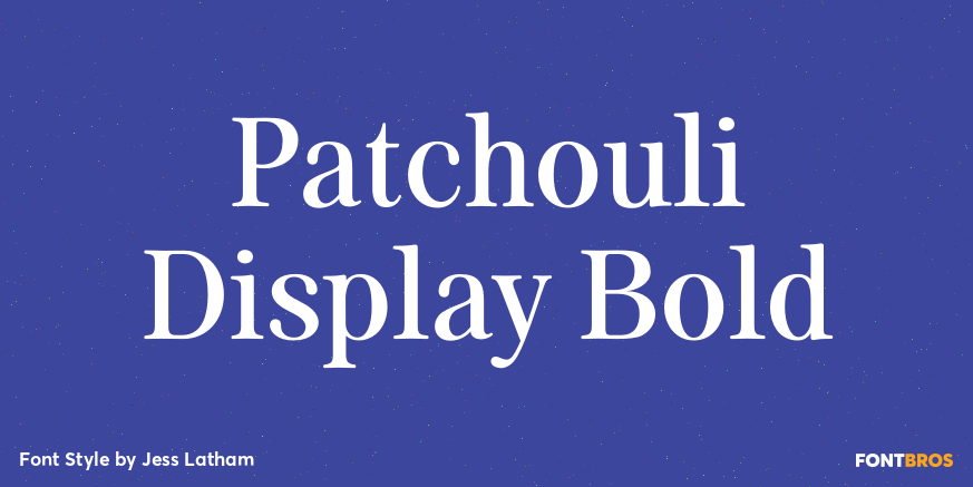 Patchouli Display Bold Poster
