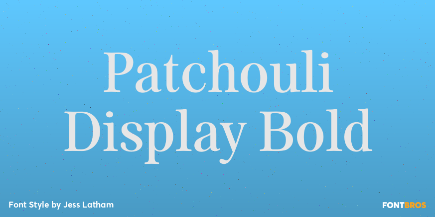 Patchouli Display Bold Poster