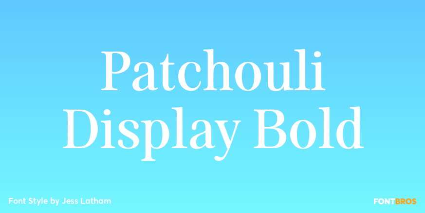 Patchouli Display Bold Poster