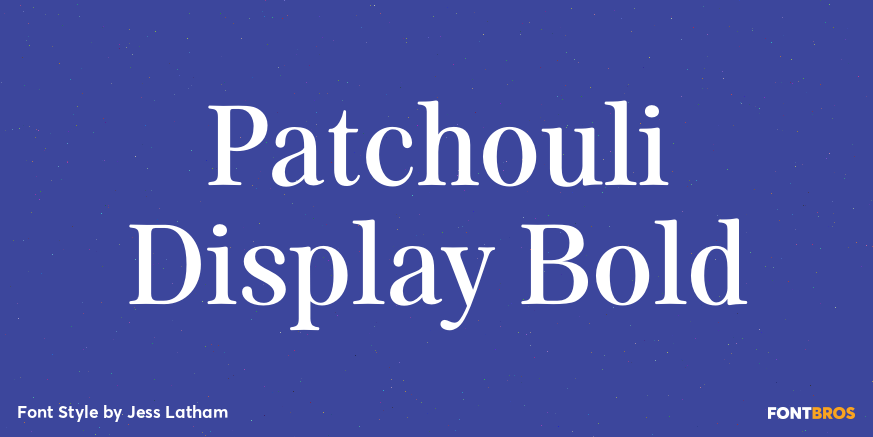 Patchouli Display Bold Poster