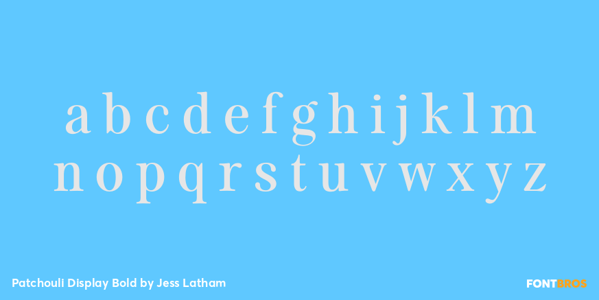 Patchouli Display Bold Font Poster #3