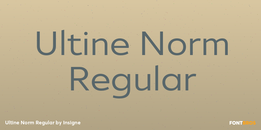 Ultine Norm Regular Font Poster #1