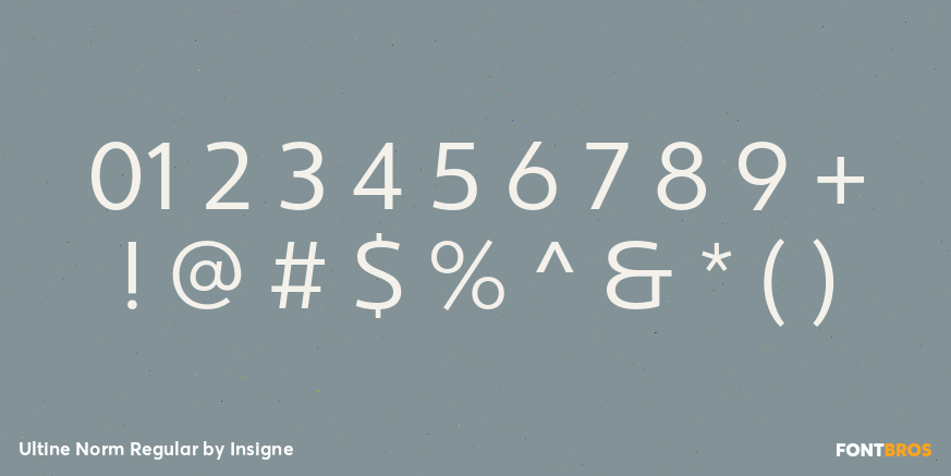 Ultine Norm Regular Font Poster #4