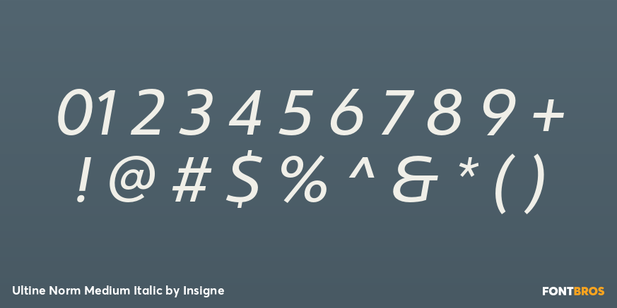 Ultine Norm Medium Italic Font Poster #4