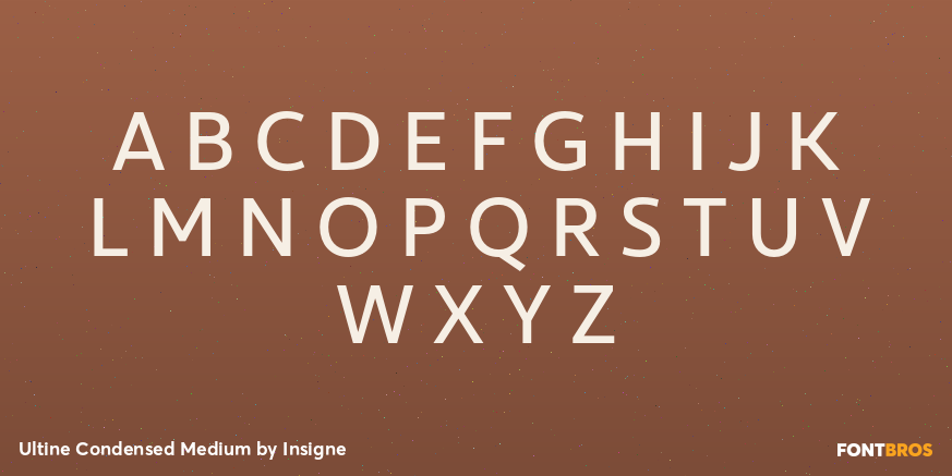 Ultine Condensed Medium Font Poster #2