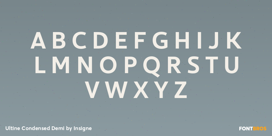 Ultine Condensed Demi Font Poster #2