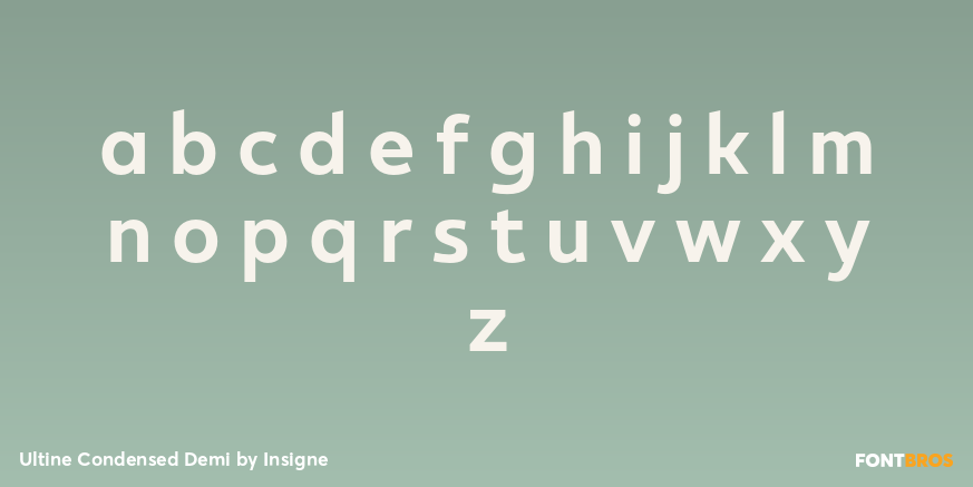 Ultine Condensed Demi Font Poster #3