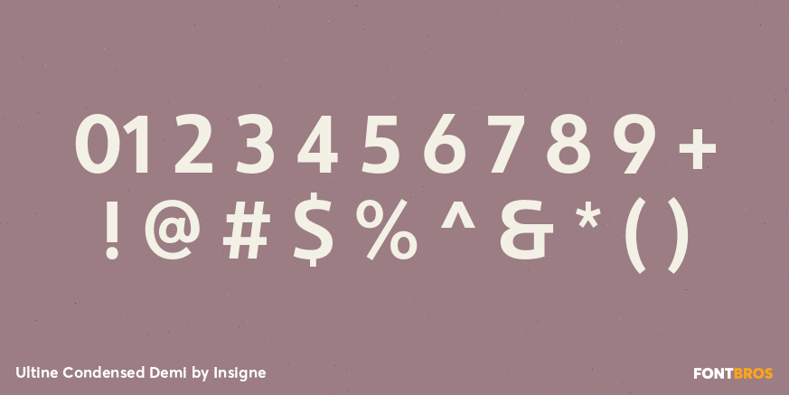 Ultine Condensed Demi Font Poster #4