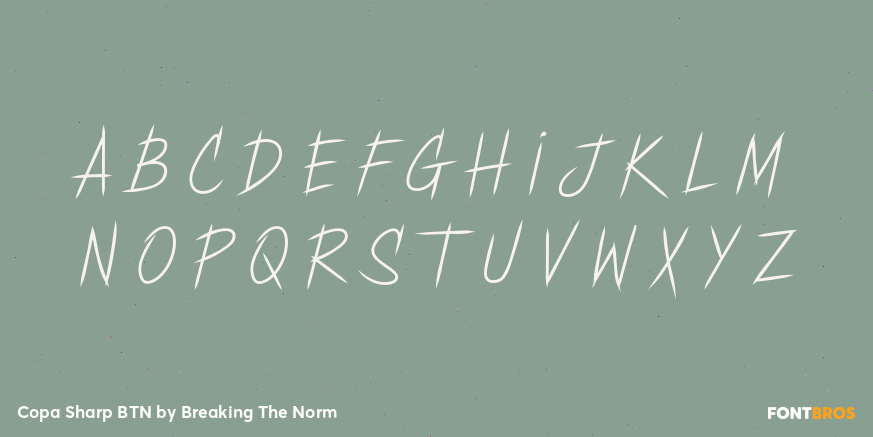 Copa Sharp BTN Font Poster #2