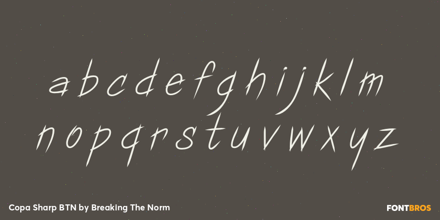 Copa Sharp BTN Font Poster #3