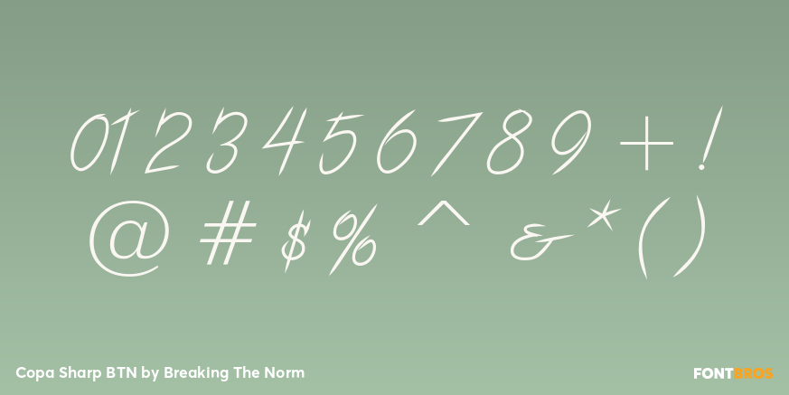 Copa Sharp BTN Font Poster #4