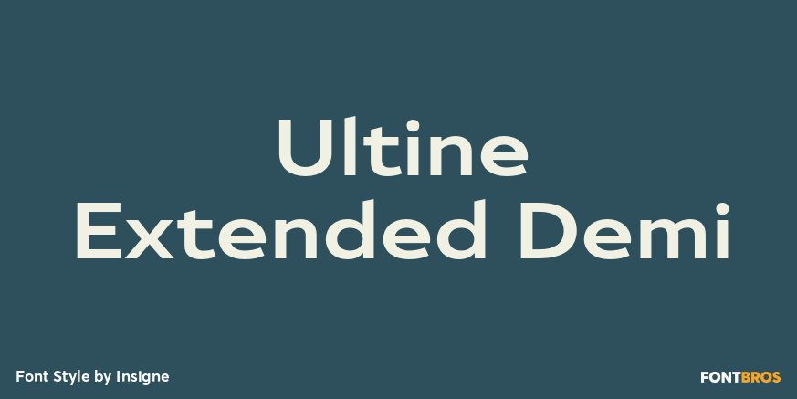 Ultine Extended Demi Font Poster #1