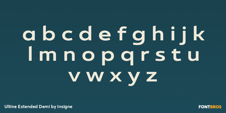 Ultine Extended Demi Font Poster #3